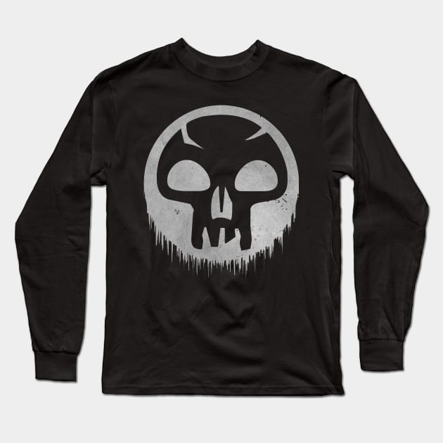 Black Mana Drained Long Sleeve T-Shirt by Samual Aeron